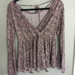 Bell sleeve soft + sexy blouse